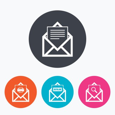 posta zarf simgeleri.