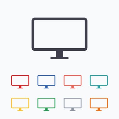 Bilgisayar geniş ekran monitör işaretleri