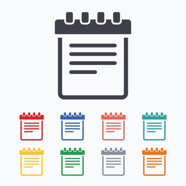 Not defteri işareti simgeleri