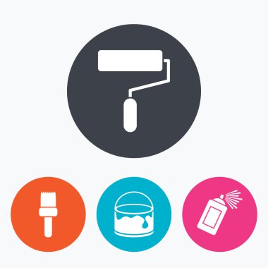 resim rulo, fırça simgeler