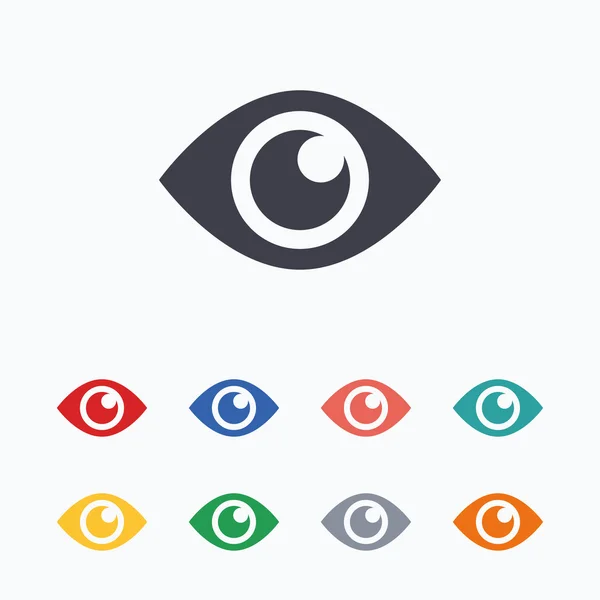 Eye sign icons — Stock Vector