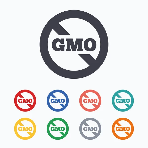 No GMO signs — Stock Vector