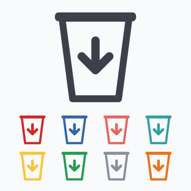 Çöp kutusu simgeleri için göndermek