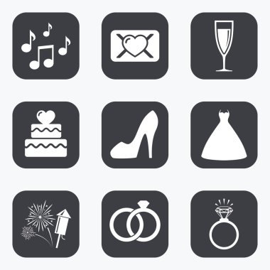 Düğün, nişan simgeler.