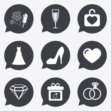 Düğün, nişan simgeler.