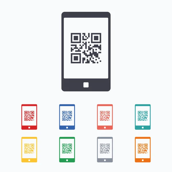 Qr code sign icons — Stock Vector