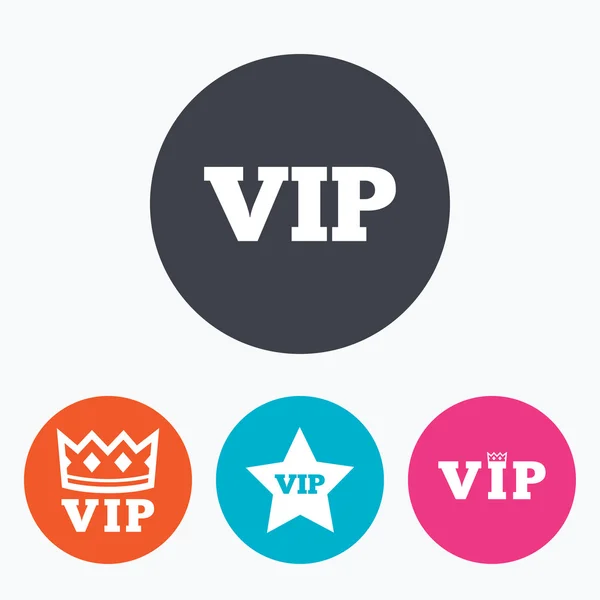 VIP icons. Very important person — Stock Vector