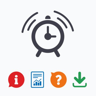 Alarm saat simgesi simgesi.