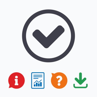 onay işareti işareti simgesi.