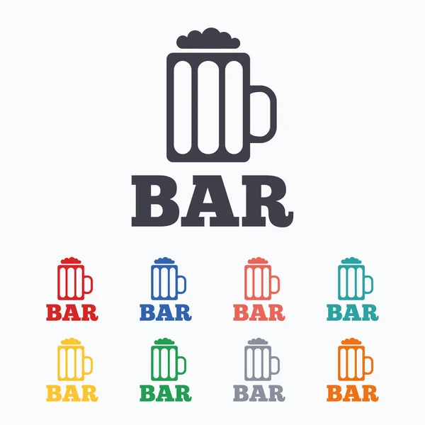 Panneaux de bar ou de pub — Image vectorielle