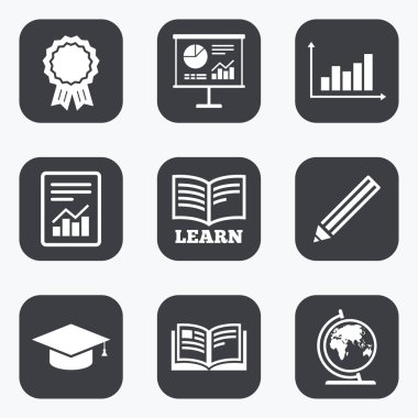 Eğitim ve çalışma simgeler