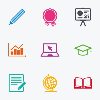 Eğitim ve çalışma simgeler