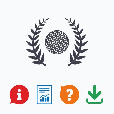 Golf topu işareti simgesi.