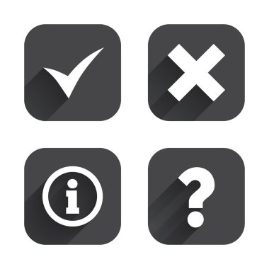 bilgi simgeleri. soru SSS sembolü.