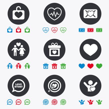 Aşk, Sevgililer günü simgeler.