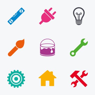 Onarım, inşaat simgeler.