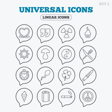 Universal icons. Quotes