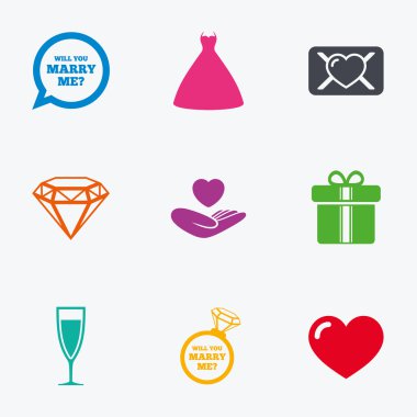 Düğün, nişan simgeler.