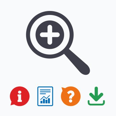 Büyüteç cam simgesi simgesi.