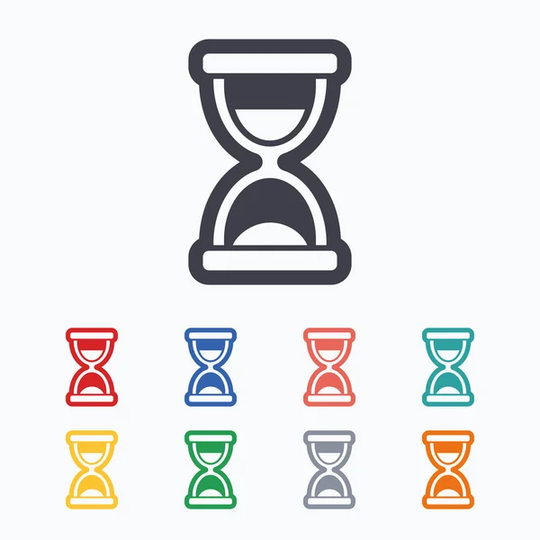 Hourglass sign icons — Stock Vector