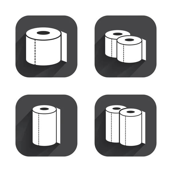 Iconos de papel higiénico — Archivo Imágenes Vectoriales