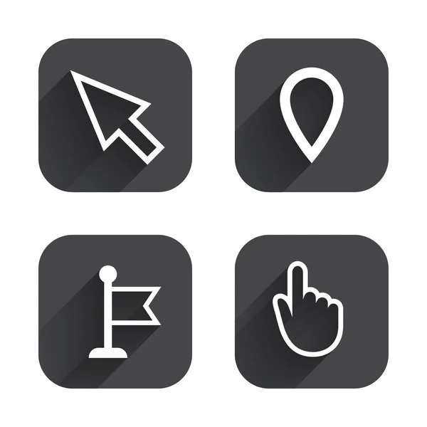 Muis cursor pictogram. — Stockvector