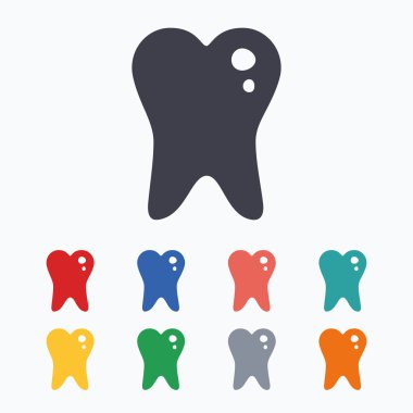 Çürük diş işareti simgeleri