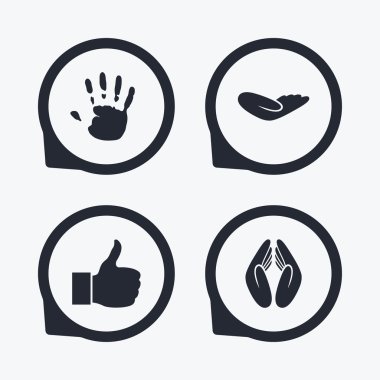 El simgeler. Başparmak gibi