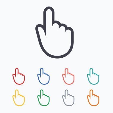 imleç el işareti simgeleri