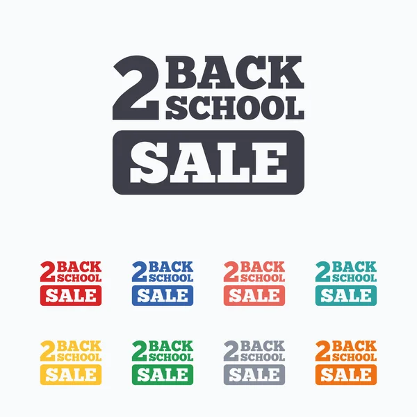 Back to school signs — Stock Vector