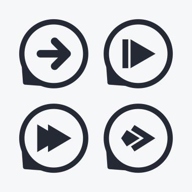 Ok simgeleri. Sonraki gezinme işaret