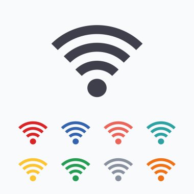 WiFi işaretler. Kablosuz simgeleri