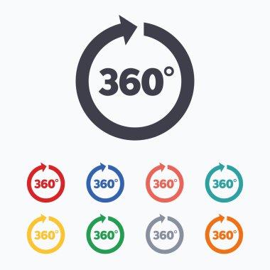 Açı 360 derece işaretleri