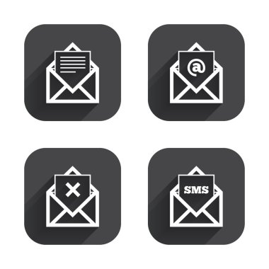 posta zarf simgeleri.