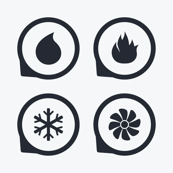 HVAC. Heating, ventilating and air conditioning. Stock Vector Image by