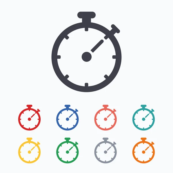 Timer teken pictogrammen — Stockvector