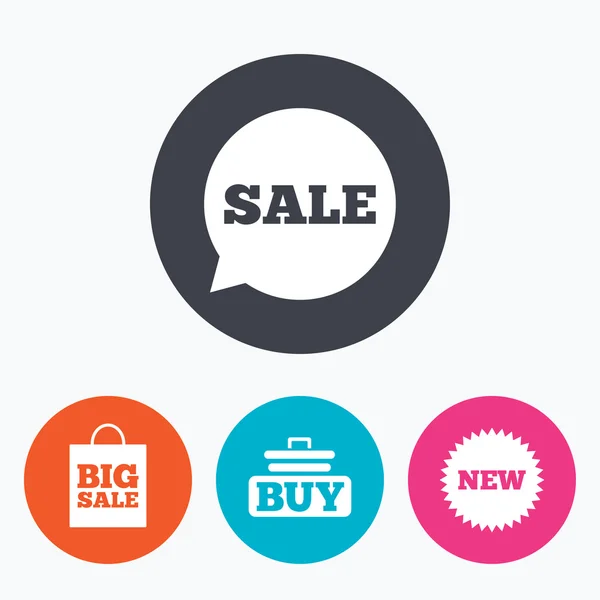 Sale speech bubble icon. — Stock Vector