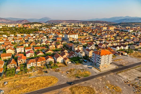 Podgorica-Luftaufnahme — Stockfoto