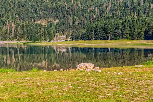 Montenegro mountains Black Lake — Stock Photo, Image