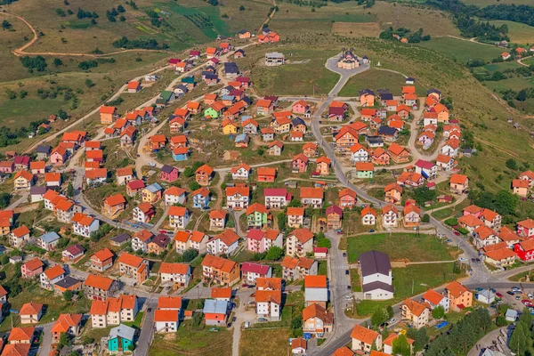 Luchtfoto van de residentiële huizen — Stockfoto