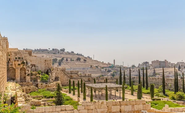 Solomons Tempel bleibt jerusalem — Stockfoto