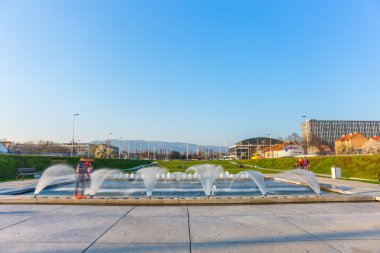 Zagreb yeni çeşmeler - uzun pozlama