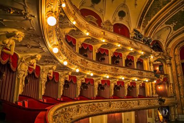 Croatian National Theatre balconies clipart