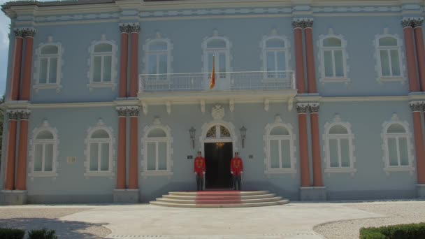 Blauer Palast von Cetinje — Stockvideo