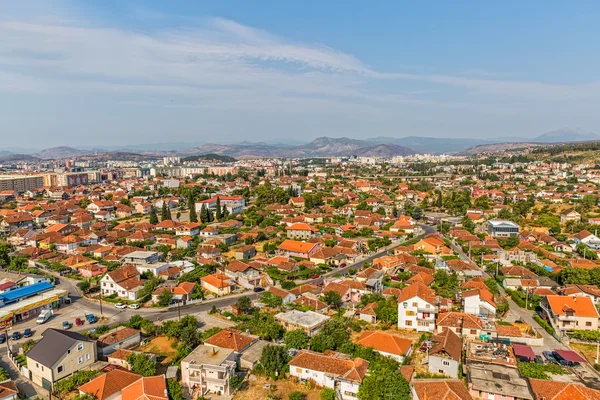 Podgorica aerial view — Stock Photo, Image