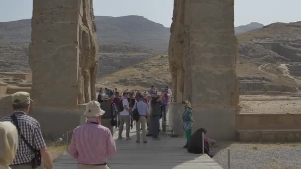 Persepolis poort van naties — Stockvideo