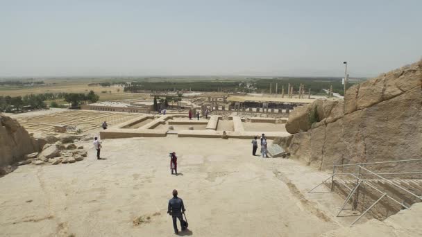 Персеполис из царских гробниц — стоковое видео