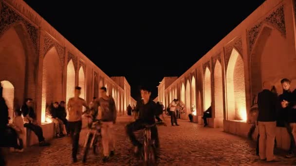 Ponte Khaju Isfahan — Vídeo de Stock