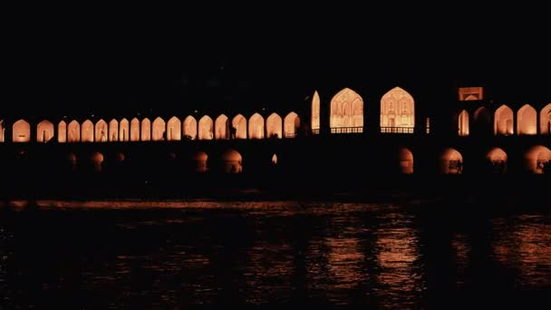 Ісфахан Khaju міст — стокове відео