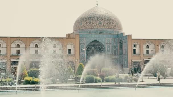 Lotfollah mešita Isfahánu — Stock video